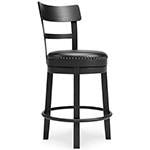 Valebeck Black Counter Height Bar Stool - Lara FurnitureBarstool