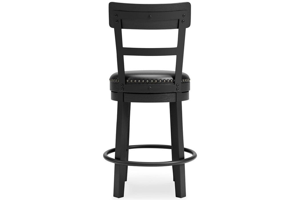 Valebeck Black Counter Height Bar Stool - Gate FurnitureBarstool