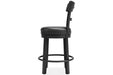 Valebeck Black Counter Height Bar Stool - Gate FurnitureBarstool