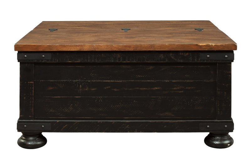 Valebeck Black/Brown Coffee Table with Lift Top - Lara FurnitureCoffee Table