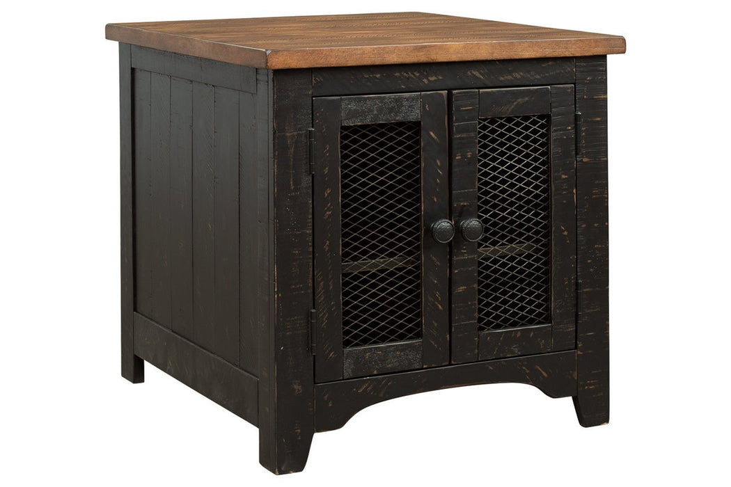 Valebeck Black/Brown End Table - Gate FurnitureEnd Table