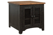 Valebeck Black/Brown End Table - Lara FurnitureEnd Table