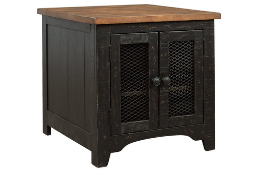 Valebeck Black/Brown End Table - Lara FurnitureEnd Table