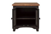 Valebeck Black/Brown End Table - Lara FurnitureEnd Table