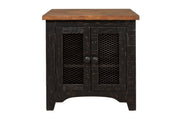 Valebeck Black/Brown End Table - Lara FurnitureEnd Table