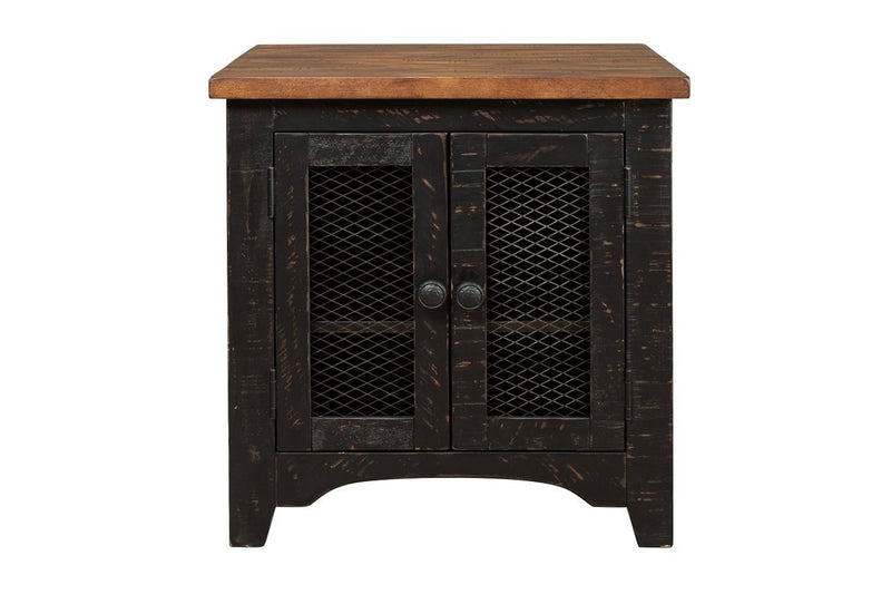 Valebeck Black/Brown End Table - Lara FurnitureEnd Table