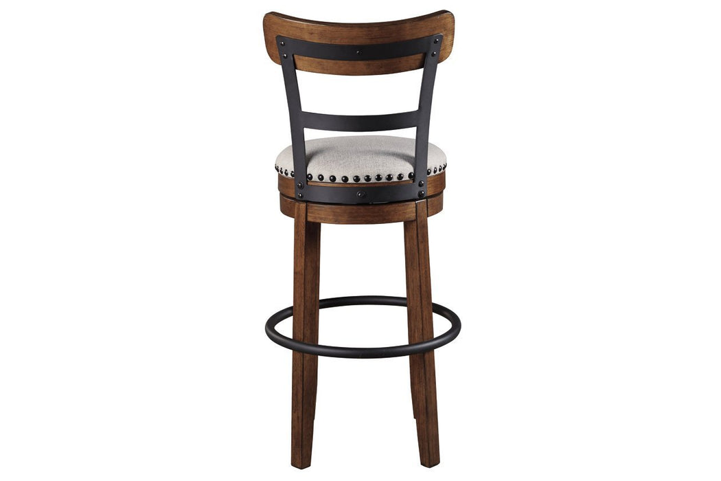 Valebeck Brown Bar Height Bar Stool - Gate FurnitureBarstool