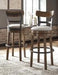 Valebeck Brown Bar Height Bar Stool - Gate FurnitureBarstool