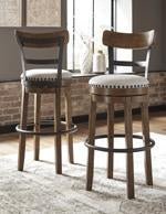 Valebeck Brown Bar Height Bar Stool - Lara FurnitureBarstool
