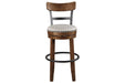 Valebeck Brown Bar Height Bar Stool - Gate FurnitureBarstool
