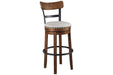 Valebeck Brown Bar Height Bar Stool - Gate FurnitureBarstool