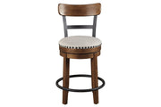 Valebeck Brown Counter Height Bar Stool - Lara FurnitureBarstool