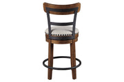Valebeck Brown Counter Height Bar Stool - Lara FurnitureBarstool