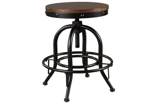 Valebeck Brown/Black Counter Height Bar Stool (Set of 2) - Gate FurnitureBarstool