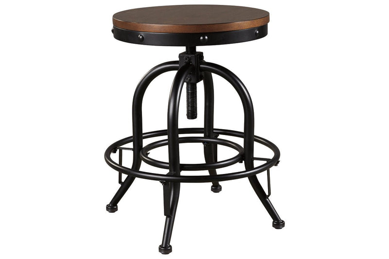 Valebeck Brown/Black Counter Height Bar Stool (Set of 2) - Lara FurnitureBarstool