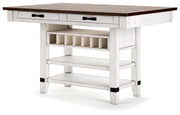 Valebeck Counter Height Dining Table and 6 Chairs - D546D35
