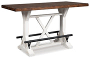 Valebeck Multi Counter Height Dining Table and 8 Barstools - D546D30