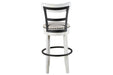 Valebeck White Bar Height Bar Stool - Gate FurnitureBarstool