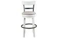 Valebeck White Bar Height Bar Stool - Gate FurnitureBarstool