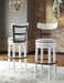 Valebeck White Bar Height Bar Stool - Gate FurnitureBarstool