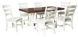 Valebeck White - Brown Dining Room Set - Gate FurnitureDining Room Set