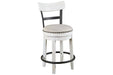 Valebeck White Counter Height Bar Stool - Gate FurnitureBarstool
