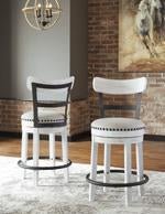 Valebeck White Counter Height Bar Stool - Lara FurnitureBarstool