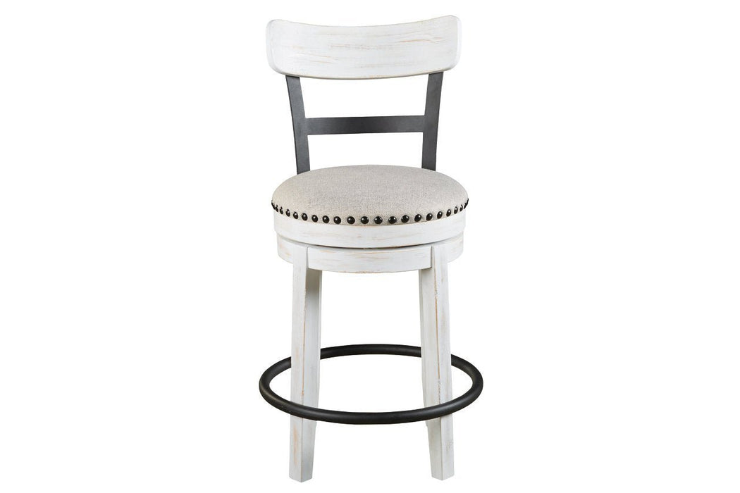 Valebeck White Counter Height Bar Stool - Gate FurnitureBarstool