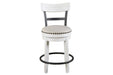 Valebeck White Counter Height Bar Stool - Gate FurnitureBarstool
