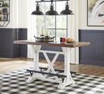 Valebeck White/Brown Counter Height Dining Table - Lara FurnitureCounter Height Table