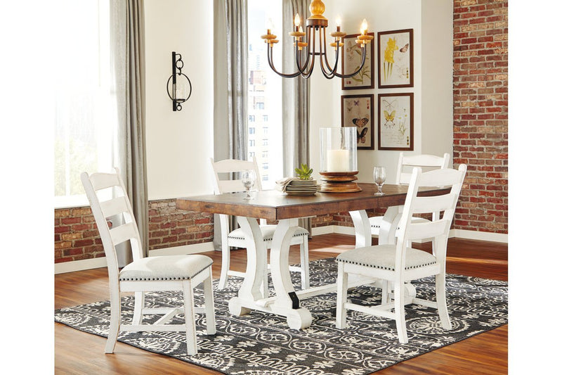 Valebeck White/Brown Dining Table - Lara FurnitureDining Table