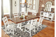 Valebeck White/Brown Dining Table - Gate FurnitureDining Table