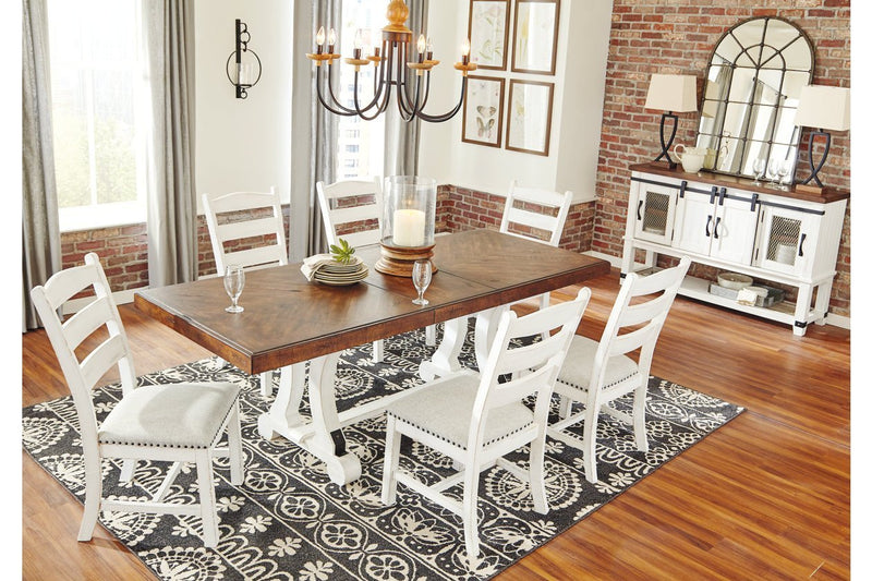 Valebeck White/Brown Dining Table - Lara FurnitureDining Table