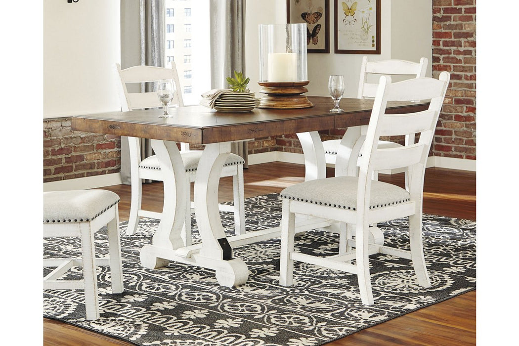 Valebeck White/Brown Dining Table - Gate FurnitureDining Table