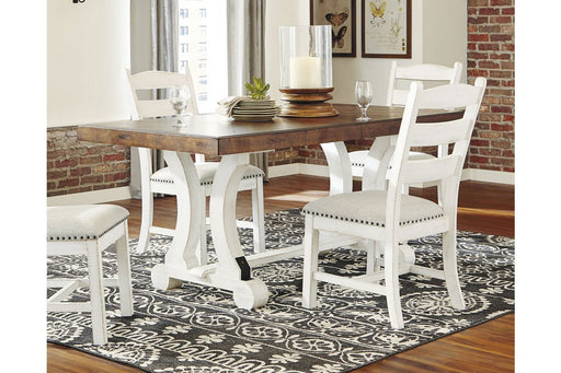 Valebeck White/Brown Dining Table - Gate FurnitureDining Table
