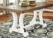 Valebeck White/Brown Dining Table - Gate FurnitureDining Table