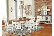 Valebeck White/Brown Dining Table - Lara FurnitureDining Table