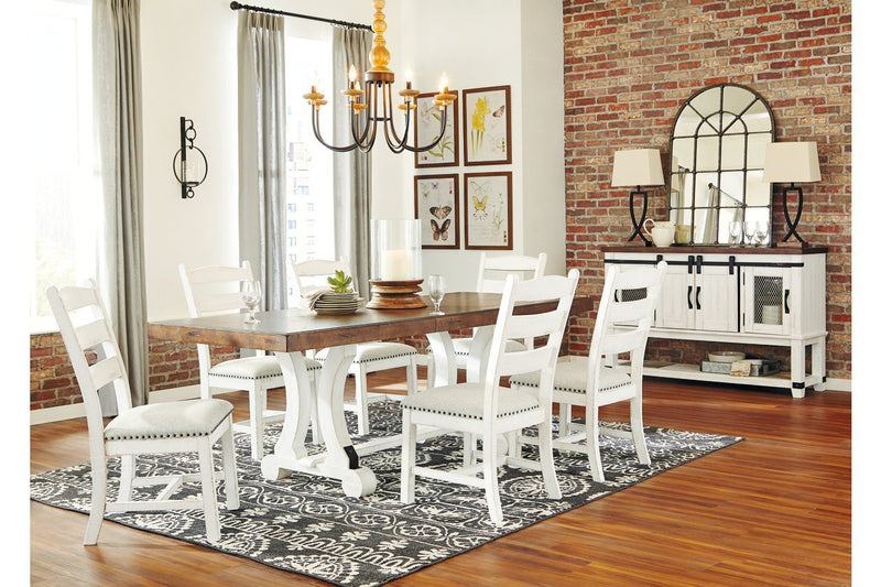 Valebeck White/Brown Dining Table - Lara FurnitureDining Table