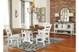 Valebeck White/Brown Dining Table - Gate FurnitureDining Table