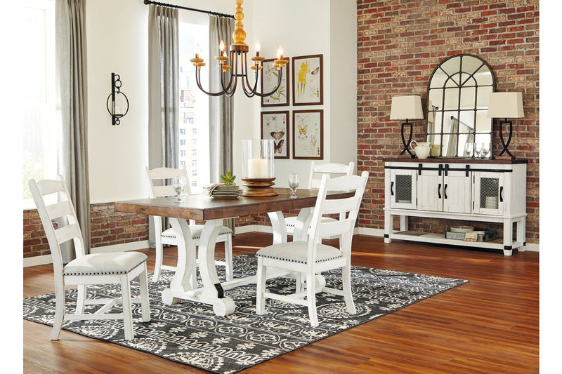 Valebeck White/Brown Dining Table - Lara FurnitureDining Table
