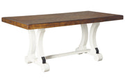 Valebeck White/Brown Dining Table - Lara FurnitureDining Table