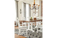 Valebeck White/Brown Dining Table - Gate FurnitureDining Table