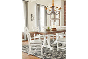 Valebeck White/Brown Dining Table - Lara FurnitureDining Table