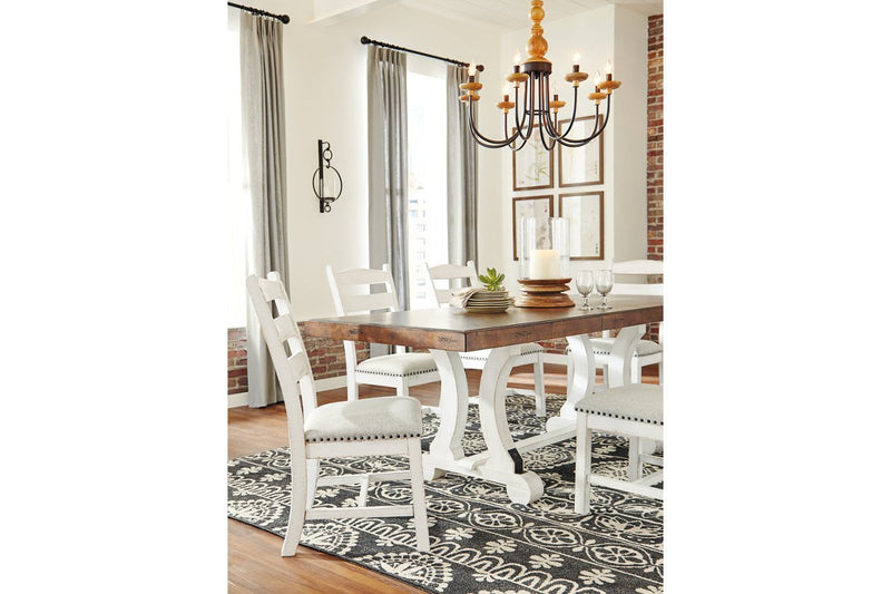 Valebeck White/Brown Dining Table - Lara FurnitureDining Table