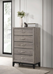 Valen 5-drawer Bedroom Chest of Drawers Light Taupe - 215915