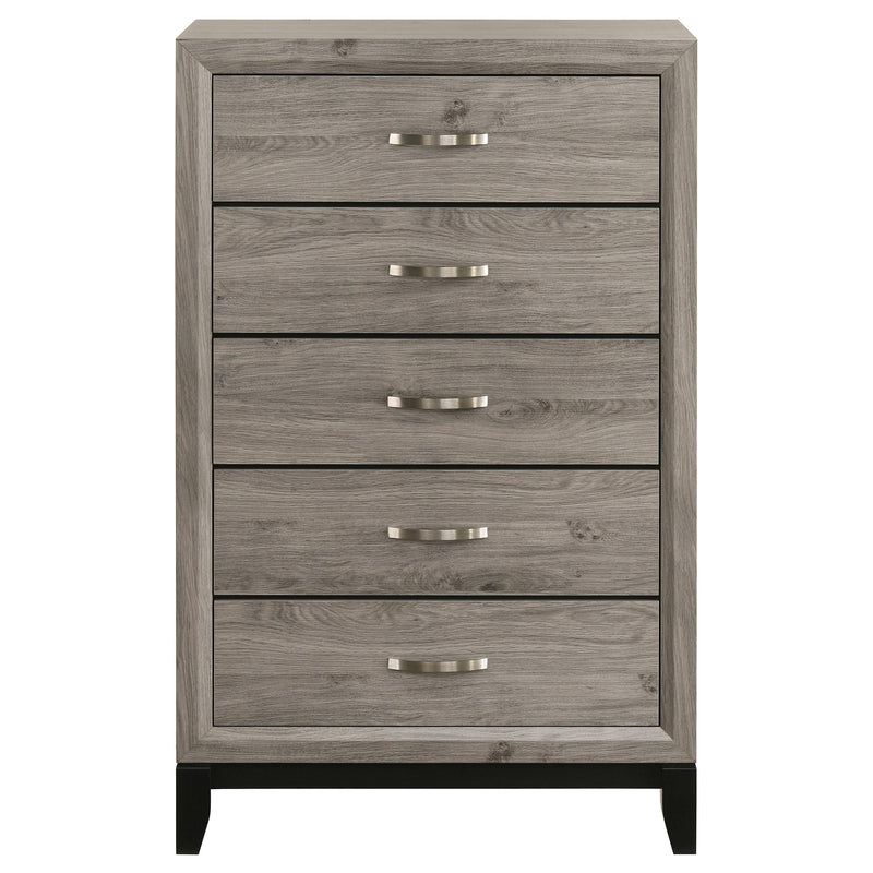 Valen 5-drawer Bedroom Chest of Drawers Light Taupe - 215915