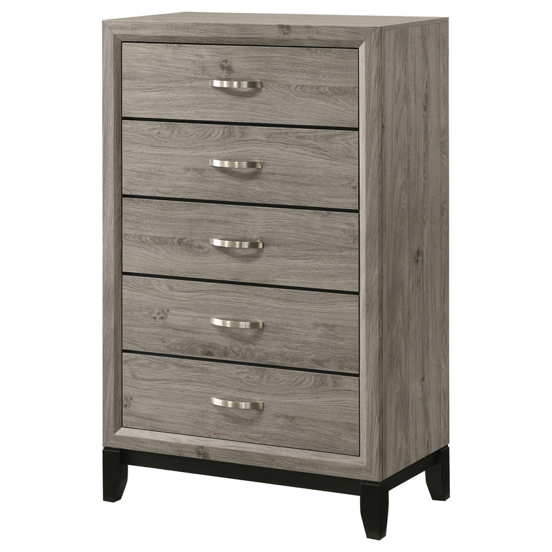 Valen 5-drawer Bedroom Chest of Drawers Light Taupe - 215915