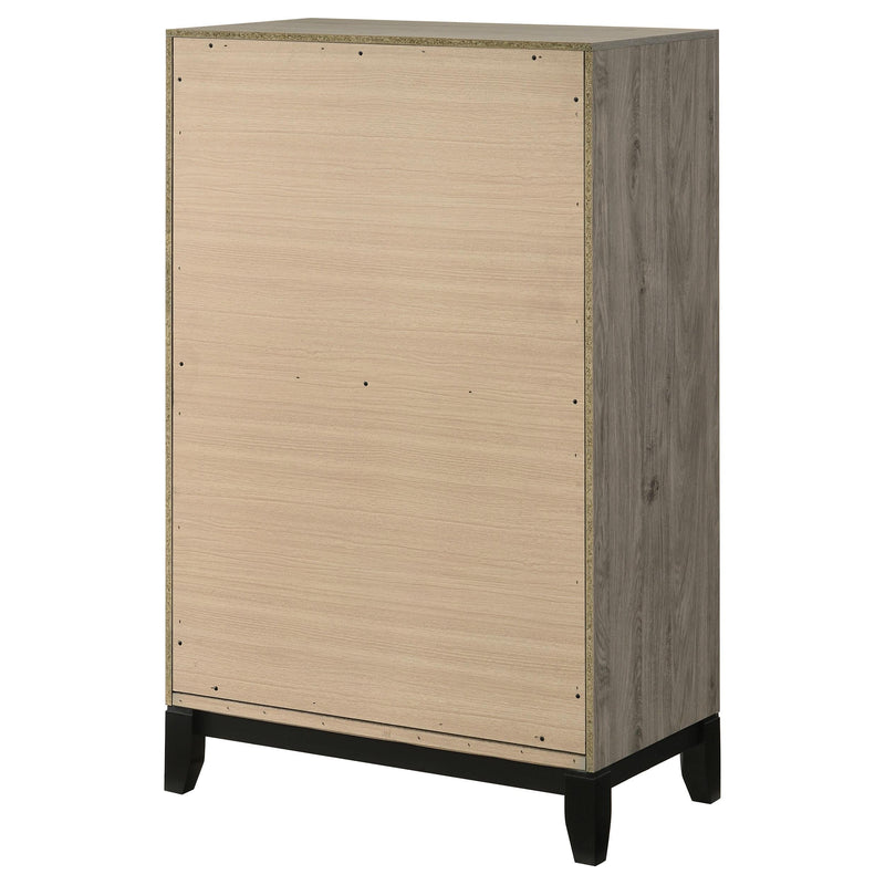 Valen 5-drawer Bedroom Chest of Drawers Light Taupe - 215915