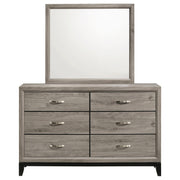 Valen 6-drawer Bedroom Dresser and Mirror Light Taupe - 215913M