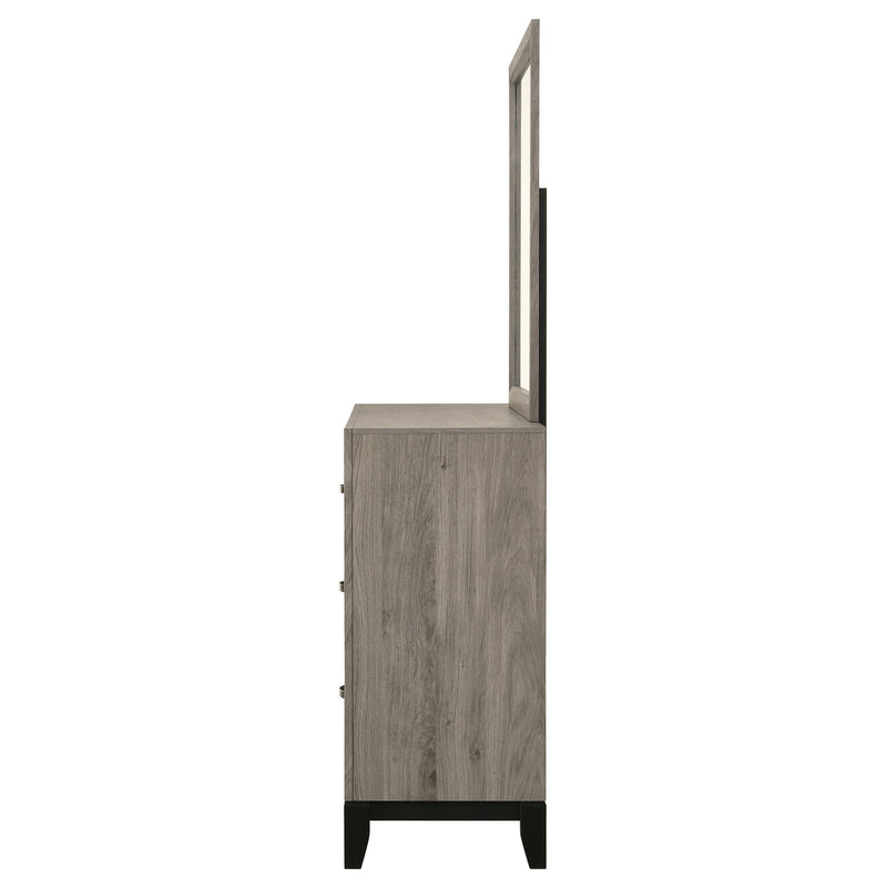Valen 6-drawer Bedroom Dresser and Mirror Light Taupe - 215913M